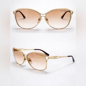 Vintage Yves Saint Laurent Paris Sunglasses - Late 1970s Early 80s Studio 54 Era
